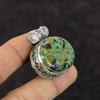 Copper Ruby Zoisite Pendant Handmade Dainty Pendant 925 Sterling Silver Pendant Vintage Jewelry Gemstone Pendant Gift For Mom Silver Jewelry