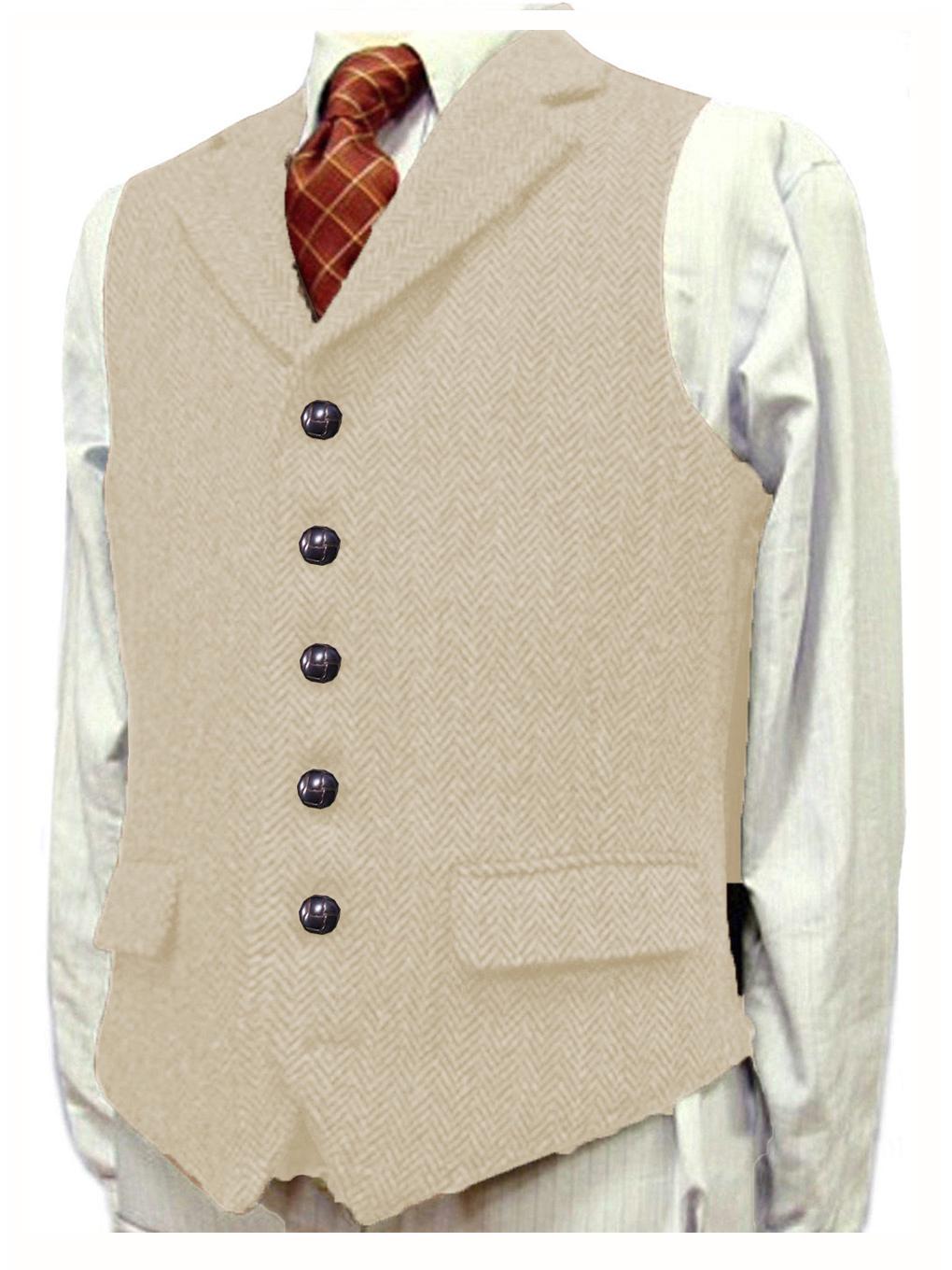 

Мужской свадебный жилет в елочку - Доступен в качестве наряда жениха XXL шампанского