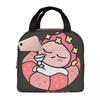Silly Baby Apeach K-Kakao-S F-Friends-S Insulated Lunch Bag for Women Office Cooler Thermal Food Box Tote Lunch Boxes Container