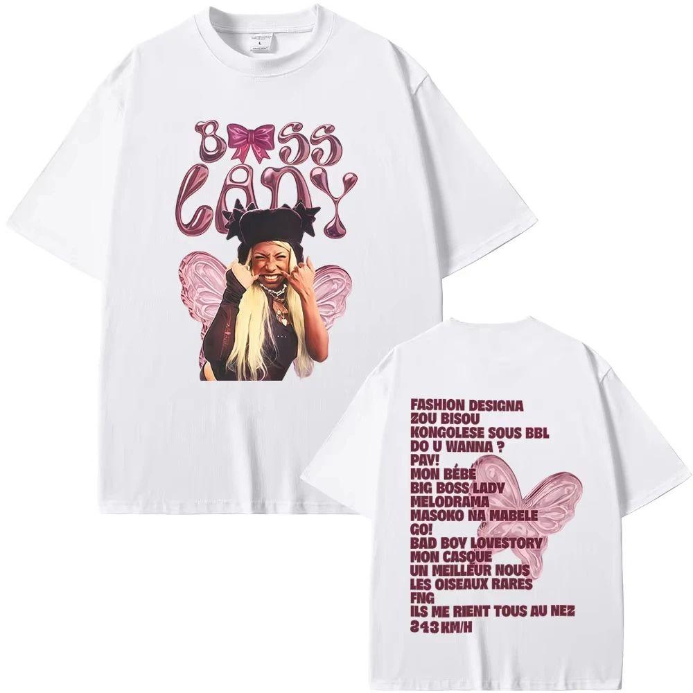 Hip Hop Fashion Pop Music T Shirt Rapper Theodora MEGA BBL Album Graphic Tshirts Casual Loose Print Vintage Tshirt Unisex
