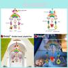 Plush Elephant And Deer Wind Chime Baby Carriage Toy With Hanging Decor For Newborns And Sensory Development