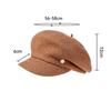 Wool Octagonal Cap Autumn Winter Women's Beret Painter's Cap