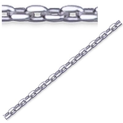 [Q8201] - Stříbrný kotníkový řetízek 'Forçat' - 25 cm 1 mm