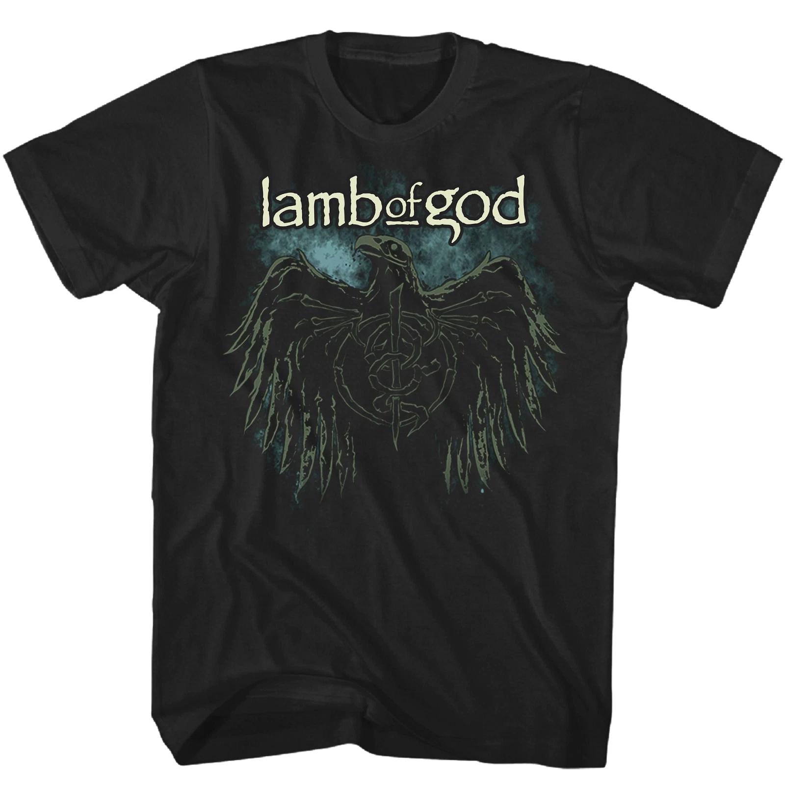 

Lamb of God Crow T Shirt Mens Rock and Roll Music Classic Band Tee New Black M