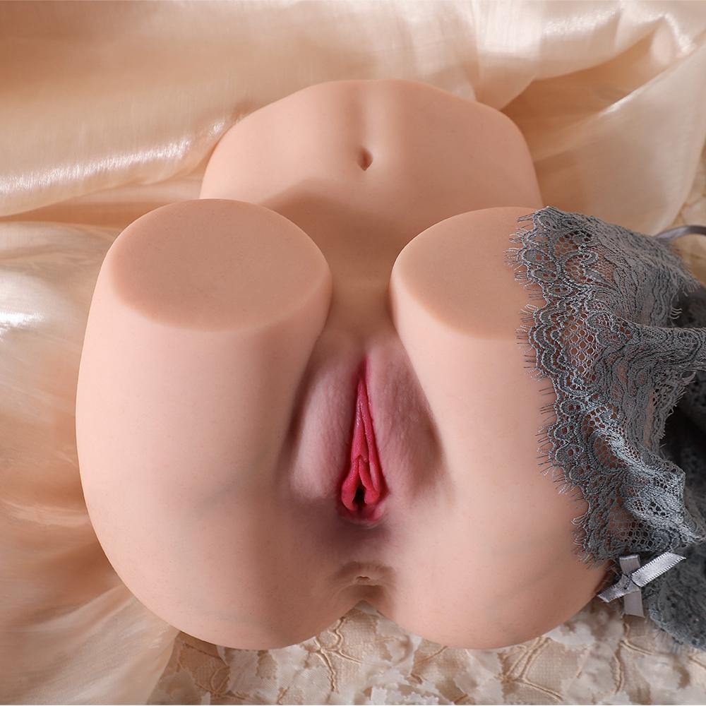3KG Realistic Hip Masturbator for Men - 2 Hole Design (Deep Vagina & Tight Anal) with 3D Lifelike Pussy and Ass&Ultra-Realistic Sex Doll Hip