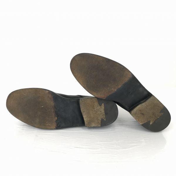 Lottusse Echtleder Goodyear Welt Straight Tip Kleider Business Schuhe Größe 28.0cm Schwarz(GEBRAUCHT)