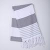 Turkey Striped Cotton Tassel Beach Towel for Adults
