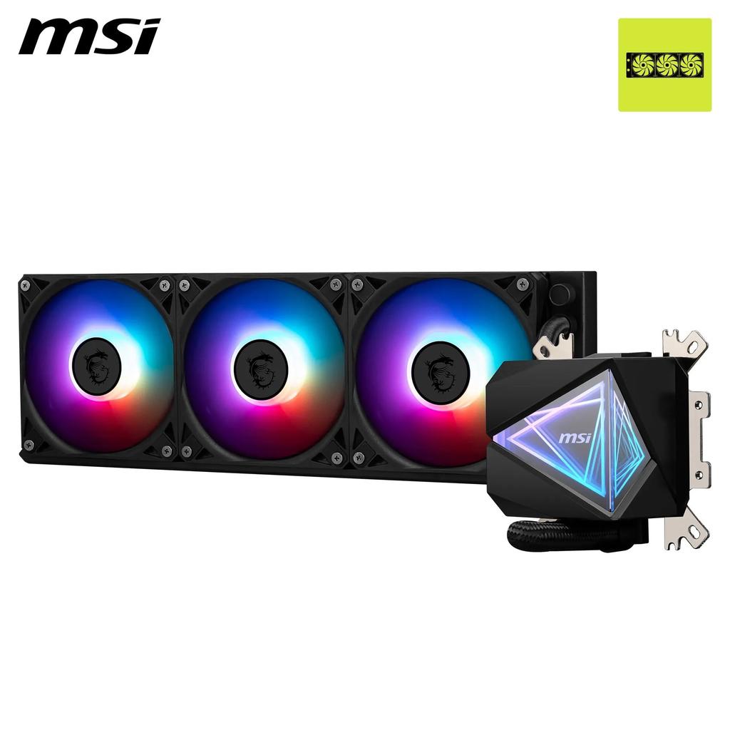 MSI MAG CORELIQUID I360 360mm Simple Water Cooling CPU Cooler Black FN2489