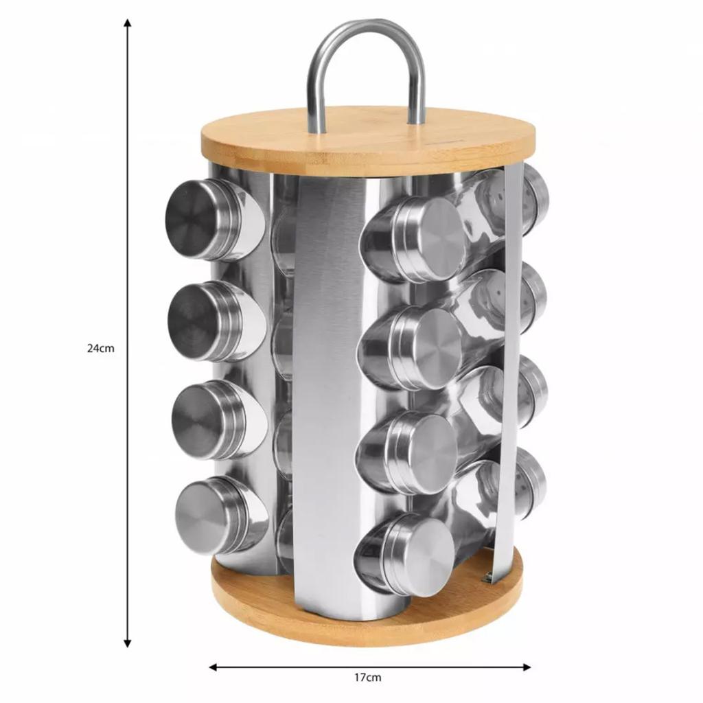 KLAUSBERG KB-7553 SPICE RACK 16 CONTAINERS