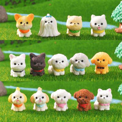 Micro-landscape Cute Mini Dog Samoyed Shih Tzu Handmade Accessory Small Ornaments