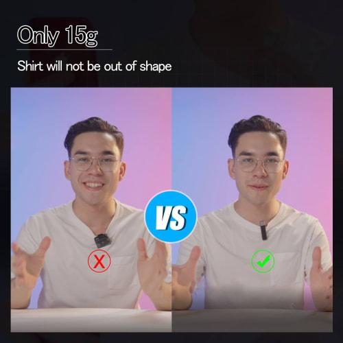 SabineTek SmartMike+ Rechargeable Wireless Bluetooth Microphone (White) - SmartMike+ Dedicated Unidirectional Microphone + Improved Sound Pickup Quali