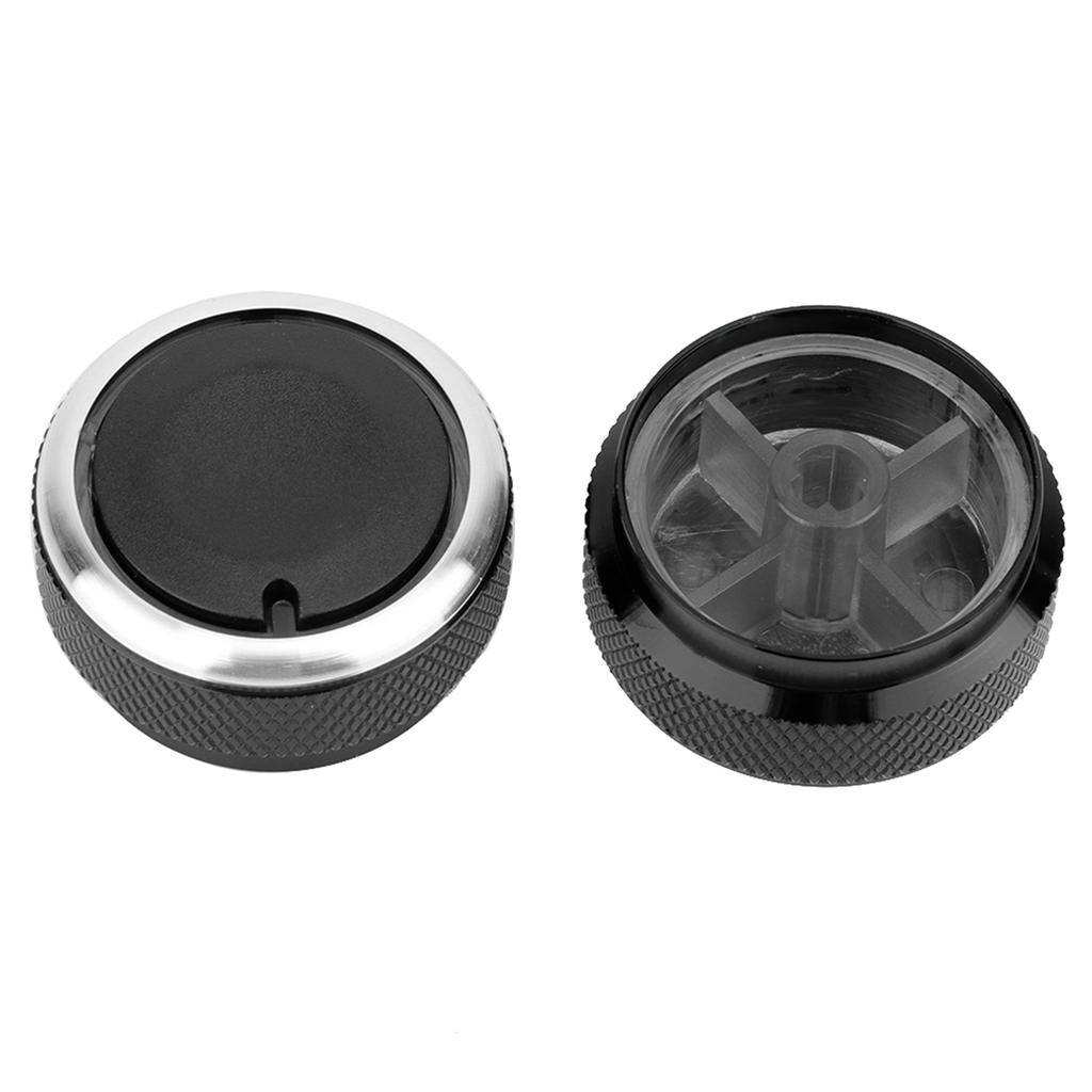 Car Conditioning Control Knob, Fits 2002 to 2014, ABS Aluminum Alloy, sy to Install
