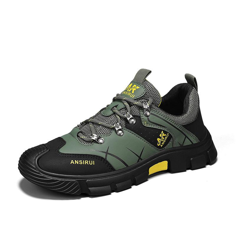 

2024 men s shoes autumn leisure sports outdoor hiking shoes construction site work waterproof, non-slip and wear-resistant work labor insurance shoes 44