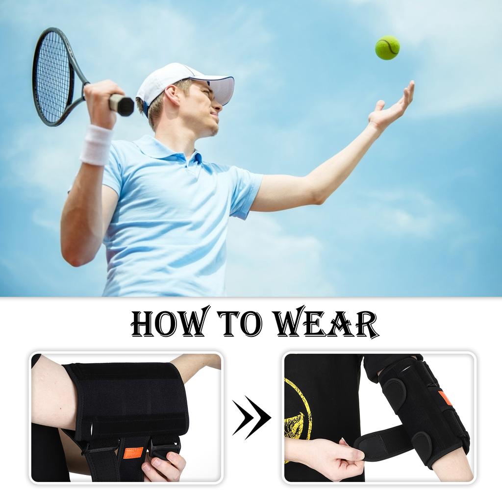 Durable And Safe Hand Elbow Support Strap Fixed Joint Arthritis Fracture Stabilizer Braces Strap Upper Arm Splint Protect Adjustable Elbow Guard