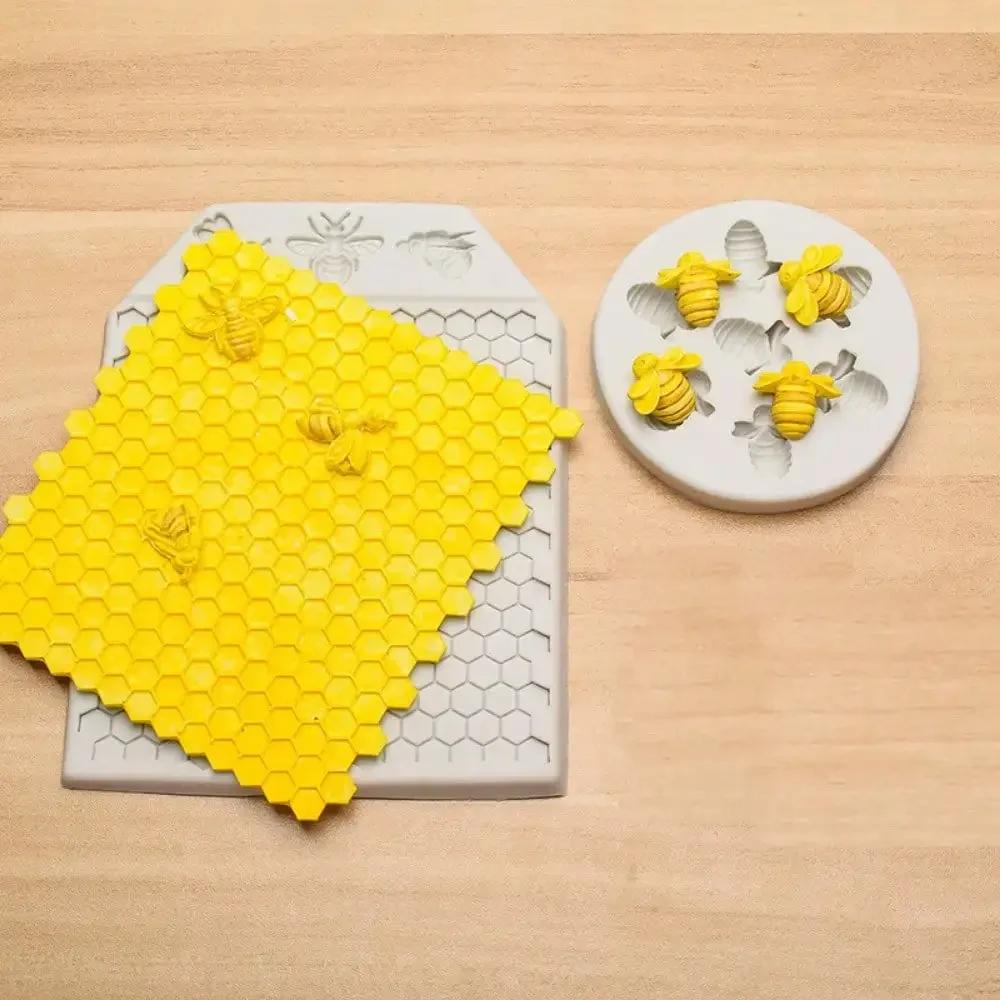 Honeybee Honeycomb Butterfly Bird Fondant Silicone Sugarcraft Birthday Cake Decorating Tools Resin Chocolate Molds for Baking