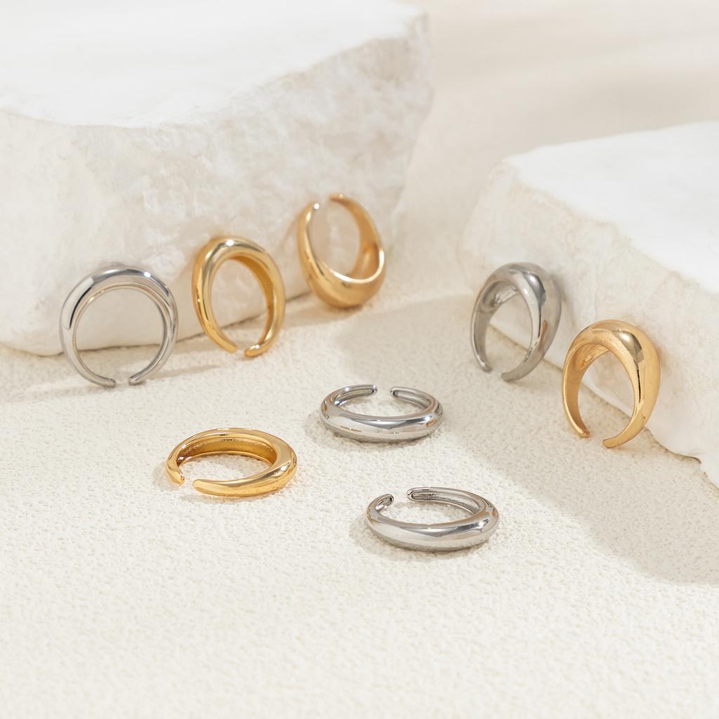 DIEZI Vintage Punk Metal Rings For Women Men Party Geometric Gold Silver Color Knuckle Joint Nail Ring Sets  New Jewelry