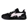 Li Ning Slip Resistant Cushioning Abrasion Resistant Low top Skateboard Shoes Men's Black Light Pink AGCU515-5(Team746-)