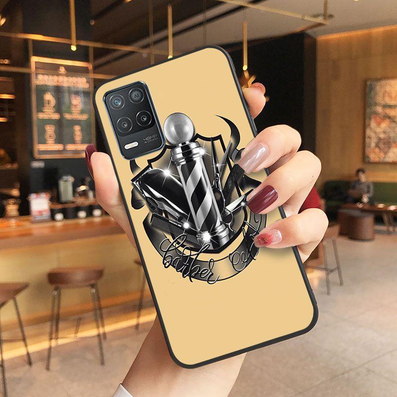 Funda Funny Letter Barber Shop Hair Phone Cover For Oppo Realme 8Pro 6PRO 6i 7pro 9i 9pro C11 C21Y C21 C25Y C25S C3 Q3S XT Cases