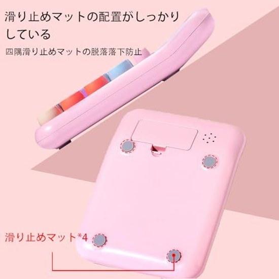FineGood Calculator Cute 12-digit Computing Device Stylish Large LCD Colorful Round Button Typewriter Portable Convenient Non-slip Business Trade Tax