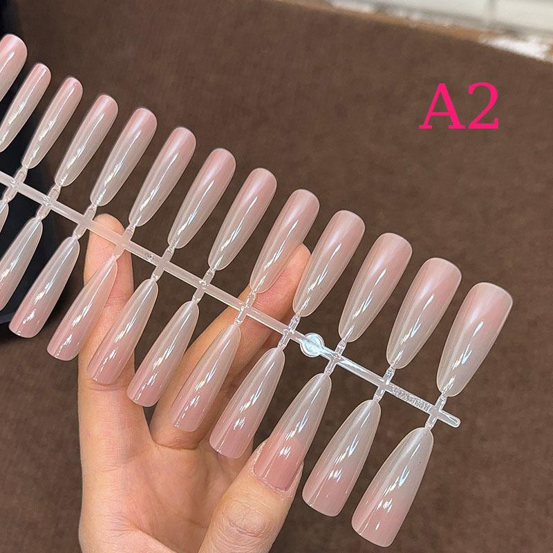 30 Piezas Color Nude Degradado Uñas Postizas Presionar Rápido Extensión Mate Uñas Postizas Portátiles Naturales Multiestilo Puntas de Uñas de Cobertura Completa