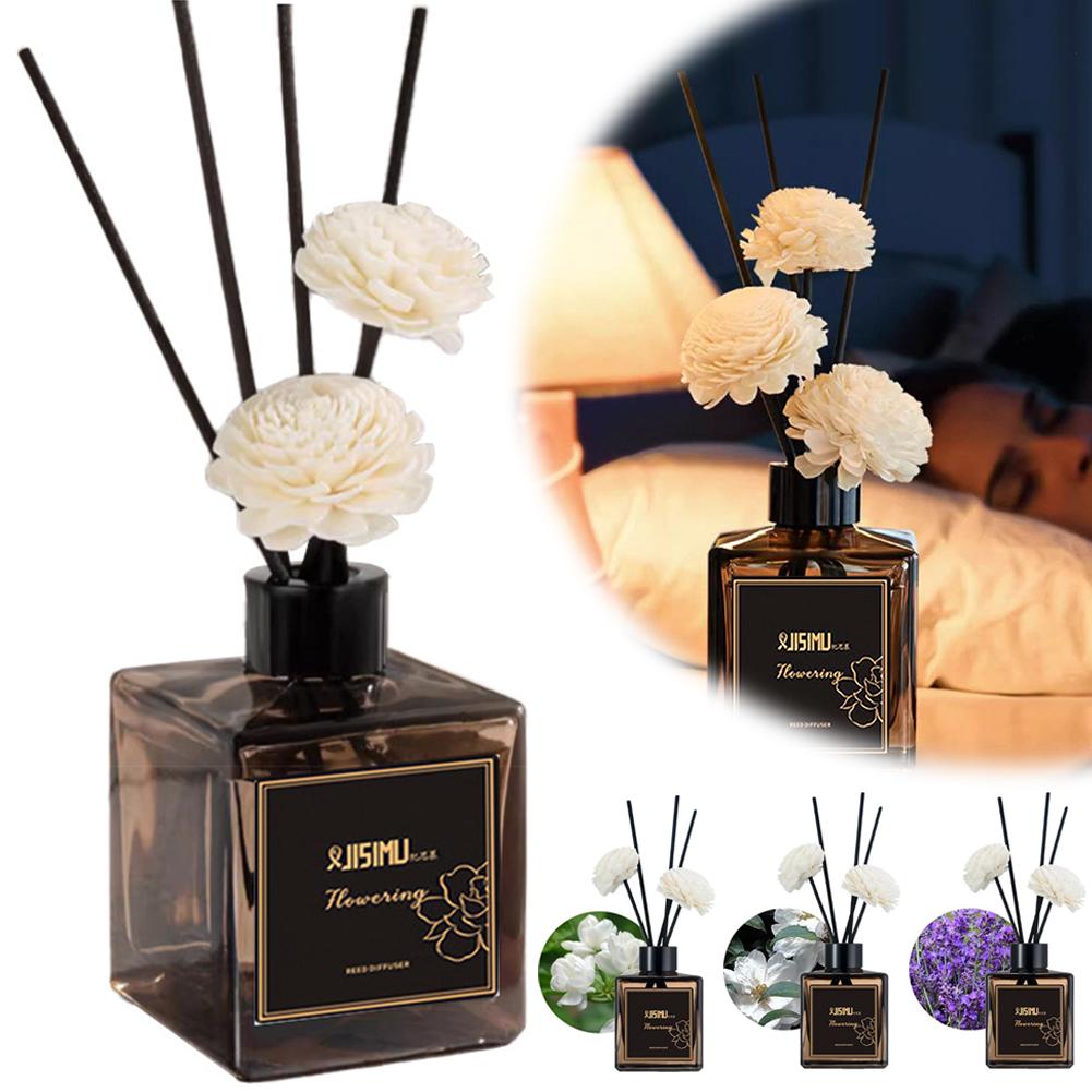 No Fire Aromatherapy Set Diffuser Essential Oil 50ml Home Aromatherapy Essential Oil Set Bathroom Fragrance Decoration Ornament