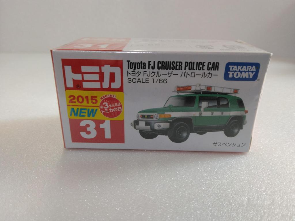 FJ Cruiser Patrol 2015 Tomica with clear case Toyota, Car, 1/66 scale, model, No. 31,