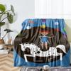 Decke mit Pippi Langstrumpf Motiv - Perfekt für Sofa, Bett, Reisen & Outdoor | Maschinenwaschbar, Gemütlich & Langlebig.