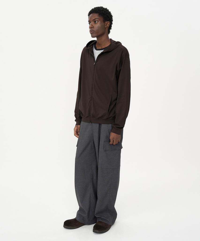 INSILENCE Striped Cargo Pants Melange Grey