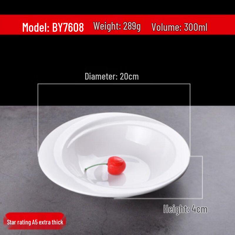 Jijun Creative Melamine Deep Irregular Plate (Set of 2)