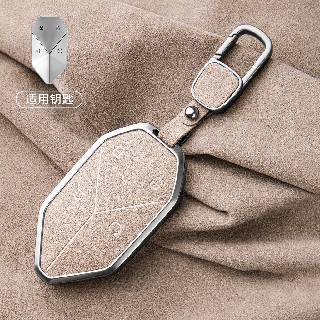 Car Suede Key Case Cover Shell Keychain for Formula Leopard 3 5 8 7 2025 Interior Decoration Accessories