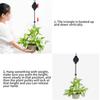 Retractable Plant Pulley Adjustable Hanging Flower Basket Hooks for Hanging Plants Heavy Duty, Indoor Outdoor Plant Hanger