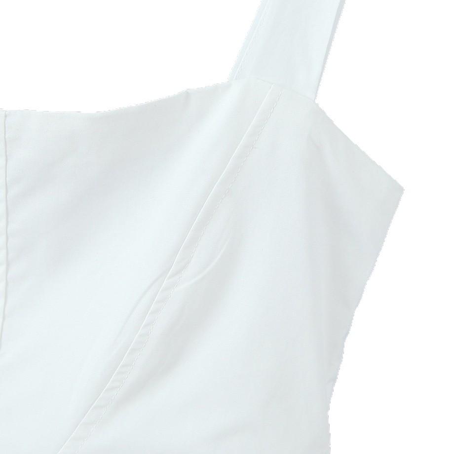 Französisches Reines Verlangen Scharfes Mädchen Quadratischer Ausschnitt Rüschen Camisole Kleid - Sommer 2026 Taillenbetontes A-Linien Kurzes Kleid