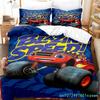Cartoon Blaze En Monster Machines Snelheid Beddengoed Set Jongens Meisjes Twin Queen Size Dekbedovertrek Kussensloop Bed Jongens Volwassene