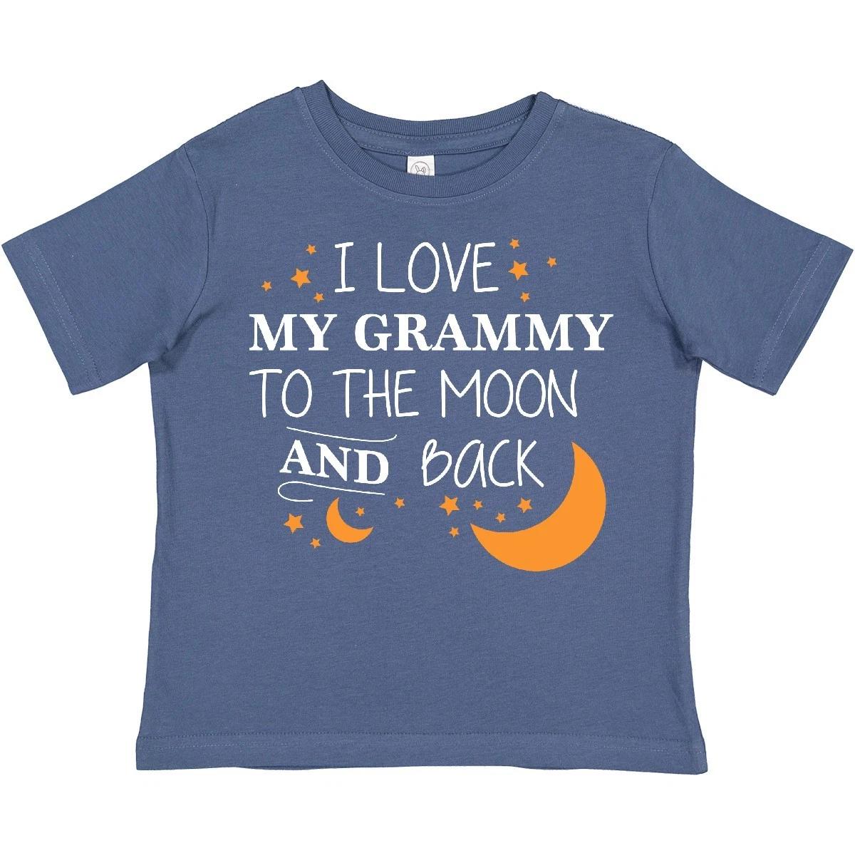 

Inktastic I Love My Grammy To The Moon And Back Toddler T-Shirt Family You Gran 150