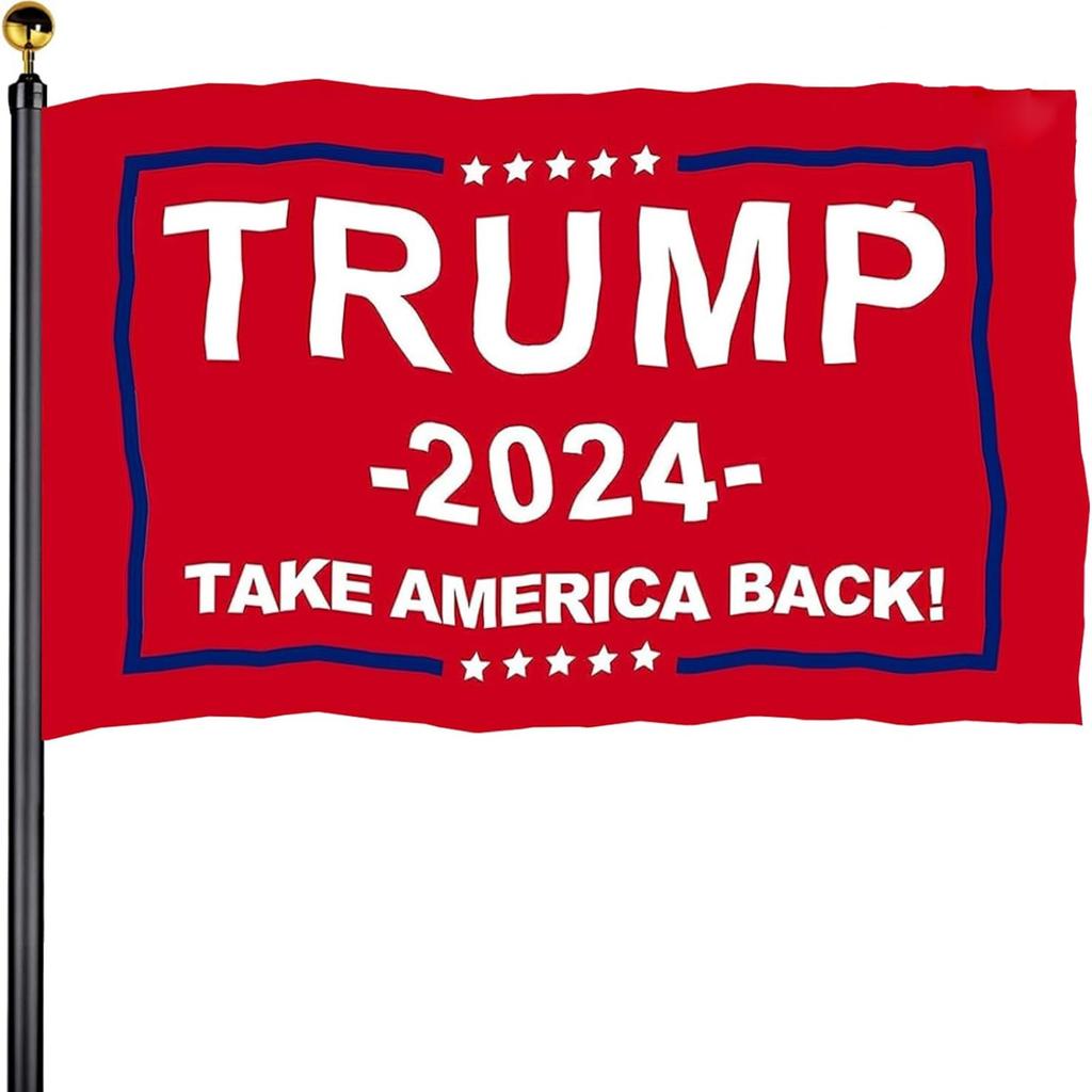 Flag 2024 Outdoor Sided  240D Polyeste 2024 Flag Sewing 4 Rows Of Thread With Canvas Header And Brass Grommets For Room Yard Wall Windo