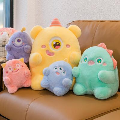 Cartoon Soft Monster Plush Stuffed Toy Dopamine Doll Sofa Pillow Children's Birthday Gift Kawaii Living Room Decoration Pillow