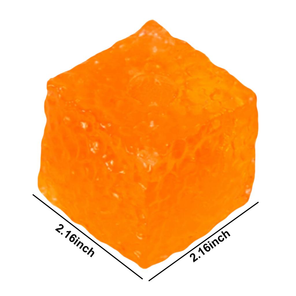 Soft Cube Sensory Fidget Toys Portable Slow Rising Stretchy Ice Cube Sugar Balls Toys for Christmas Office Stocking Stuffer Gift