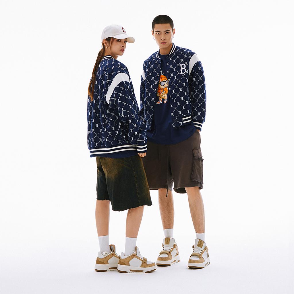 New MLB SS24 Baseball Jacket Unisex Navy Blue 3AJPM0641-43NYS