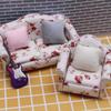 4 Stück 1/12 Puppenhaus Miniatur Kissen Kissen für Sofa Couch Bett Möbel Spielzeug