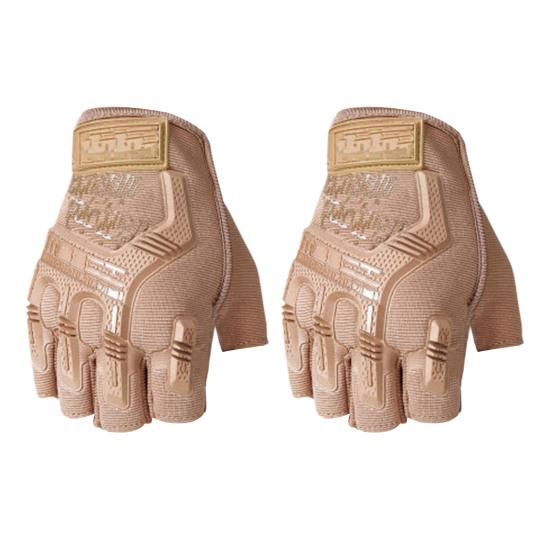 Cycling Mittens Practical Comfortable Wear-resistant Riding Mittens Anti-Shock Half Finger Cover Gloves Cycling Mittens Cycling Supply