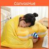 Cartoon Cookie Bear Pillow 2 In 1 Air Conditioning Blanket Lunch Break Cushion