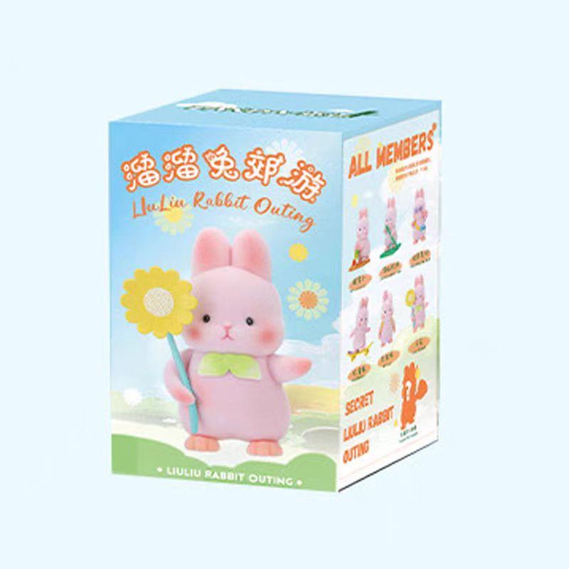 New Rabbit Blind Box Liuliu Rabbit Outing Series Ornament Toy Gift Anime Rabbit Action Figure Handmade Blind Bag Girls Gift