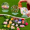 41Pcs Mini Resin Animal Figures Little Miniature Animal for Micro Fairy Garden Landscape Accessories Dollhouse Crafts Decor