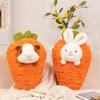 Creative Fruit Animal Carrot Rabbit Throw Pillow Plush Toy Doll Lying Down Bear Doll Girl Doll