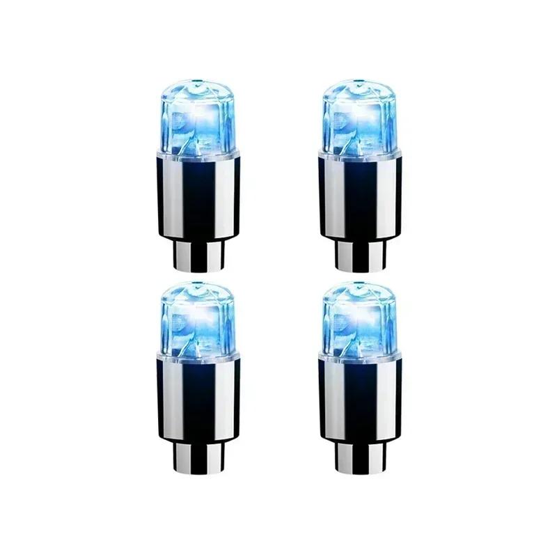2/10pc Tire Valves Cap LED Lights Universal Car Motorcycle Bicycle Tyre Hub Motion Sensor Glowing Bulbs Cycling Lamp Accessories