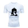 Men Sports T-shirt Training Fitness Compression Athletic Tight Fit Short Sleeve Fitness Breathable Quick-Drying High Elasticity