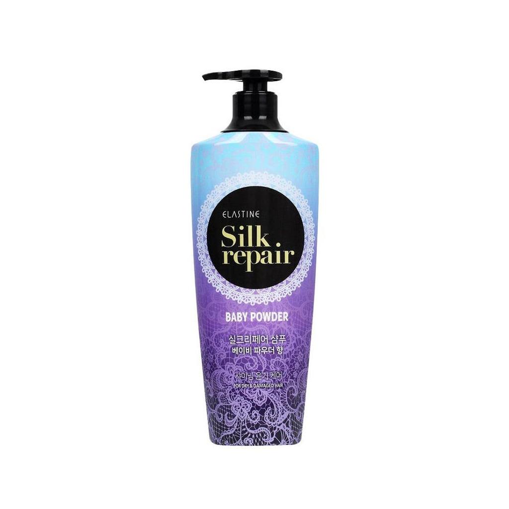 Elastine Silk Repair Baby Powder Fragrance Shampoo 550ml