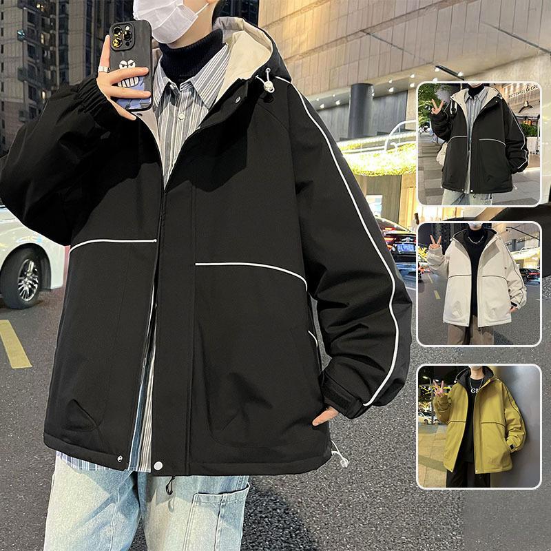 Gepolsterte Kleidung Herren Herbst und Winter Neu Übergröße Herrenbekleidung Locker Warme Baumwollkleidung Kapuzenjacke
