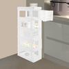 Narrow Storage Cabinet for Bathroom, 5-Tier Tall Standing Organizer with Adjustable Shelves, PP Storage Unit for Small Spaces