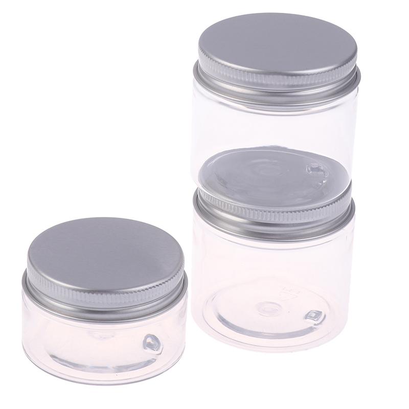 Empty Plastic Cosmetic Makeup Jar Pots Transparent Sample Bottles Eyeshadow Cream Lip Balm Container